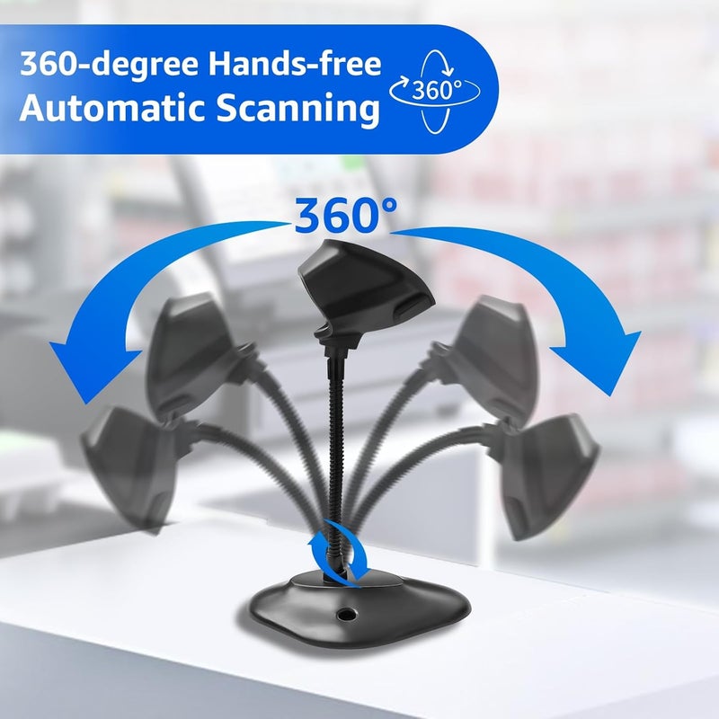 Laratechuu Universal Barcode Scanner Holder [New Version 2026] for Symbol Zebra DS2208 DS2278 DS4308 DS4608 DS8108 DS2208 Stand Holder (2) - Image 5